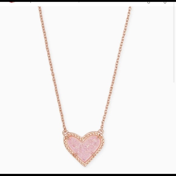 Kendra Scott Rose Gold Heart Necklace